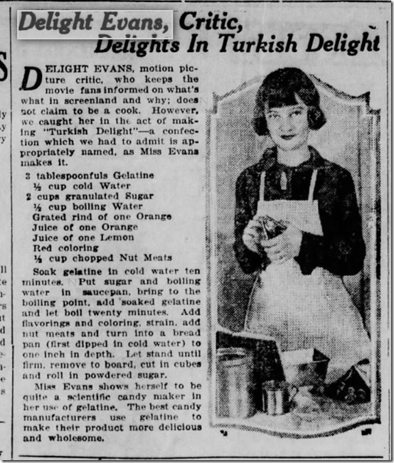 Delight Evans Turkish Delight