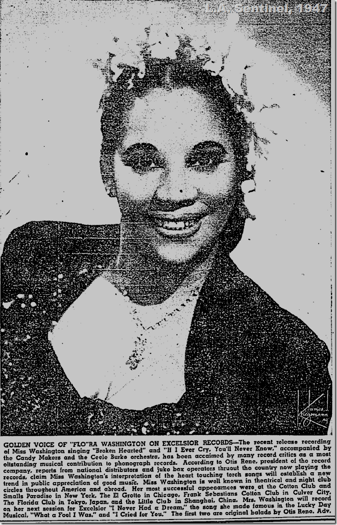 Feb. 13, 1947, Flora Washington