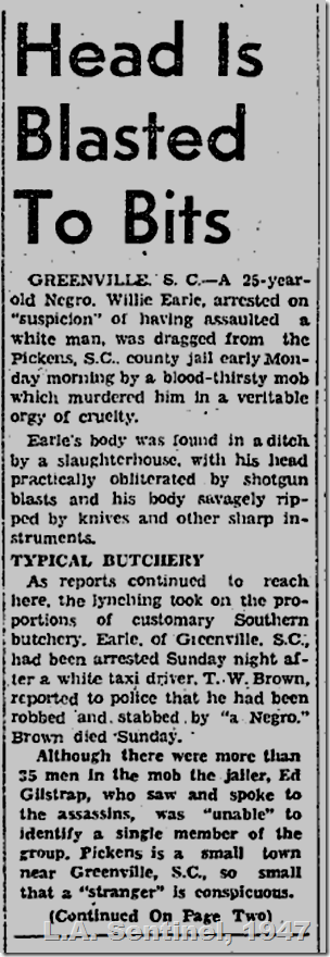 Feb. 20, 1947, Lynching