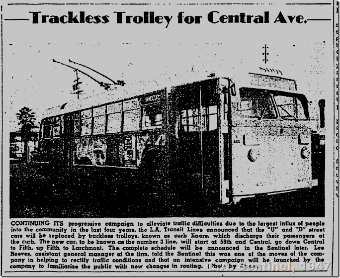 Feb. 6, 1947, Trackless Trolley Feb. 6, 1947, Trackless Trolley
