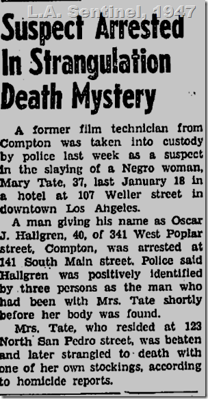 July 24, 1947, Oscar Hallgren