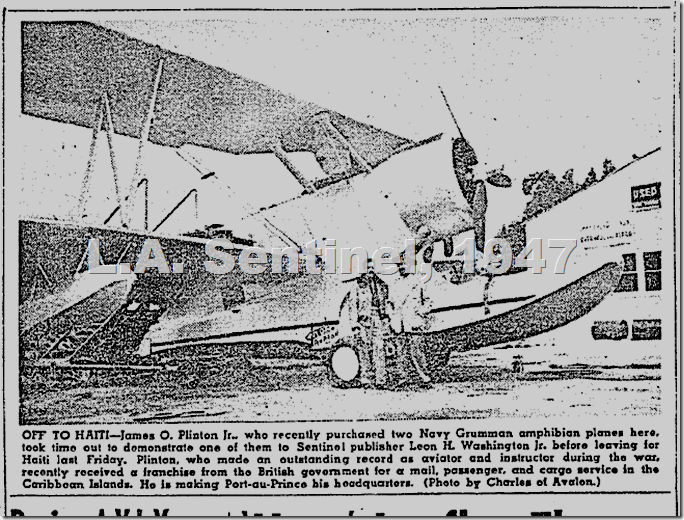 April 10, 1947, James O. Plinton Jr. April 10, 1947, James O. Plinton Jr.