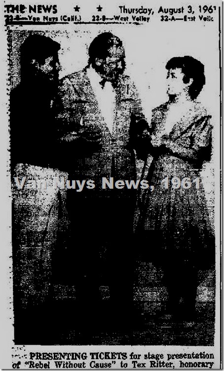 VN News 8-3-61 NH Playhouse Tex Ritter