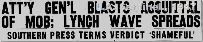 May 29, 1947, L.A. Sentinel