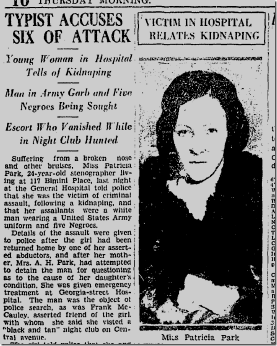 May 12, 1932, Patricia Park