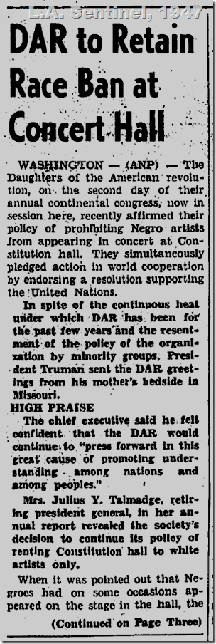 May 29, 1947, L.A. Sentinel