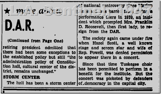 May 29, 1947, L.A. Sentinel