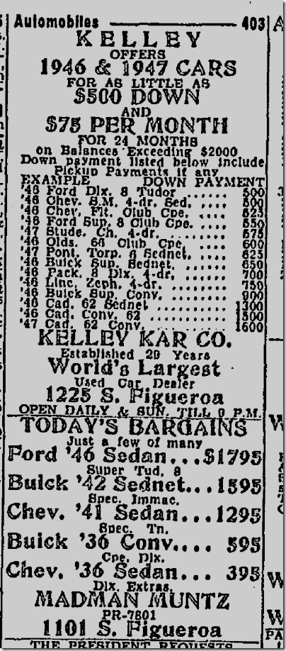 May 20, 1947, Madman Muntz