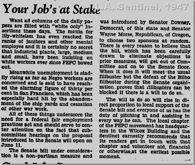 L.A. Sentinel, 1947 L.A. Sentinel, 1947