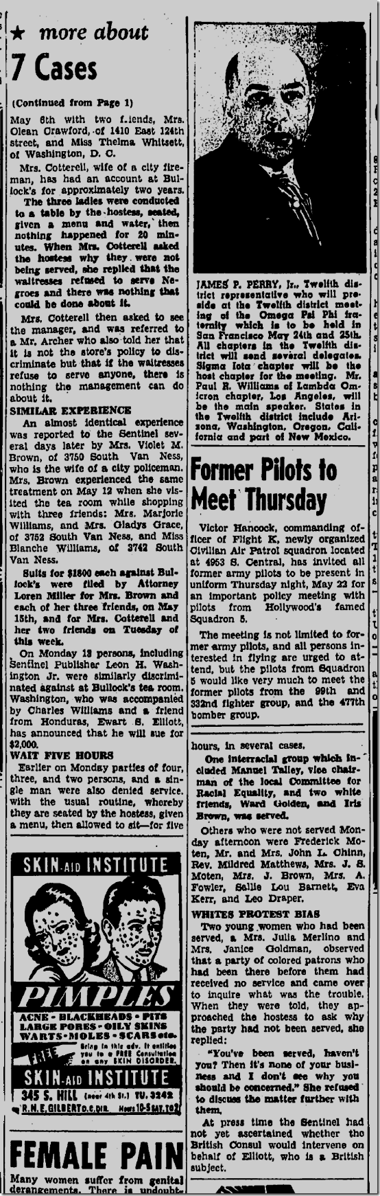 May 22, 1947, Bullock's 