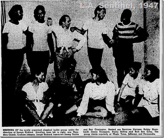 May 22, 1947, Black Ballet Company