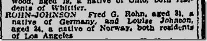 April 23, 1907, Marriage notice April 23, 1907, Marriage notice