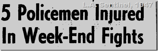 June 5, 1947, LAPD fight