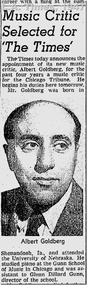 June 30, 1947, Albert Goldberg