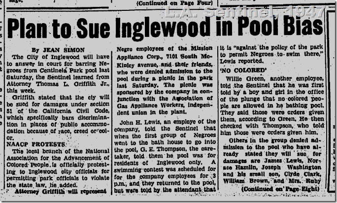 July 17, 1947, L.A. Sentinel