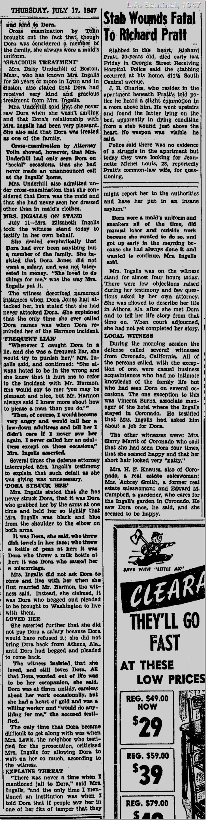 July 17, 1947, L.A. Sentinel July 17, 1947, L.A. Sentinel