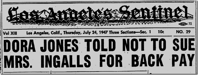 July 24, 1947, L.A. Sentinel, Slavery Case July 24, 1947, L.A. Sentinel, Slavery Case