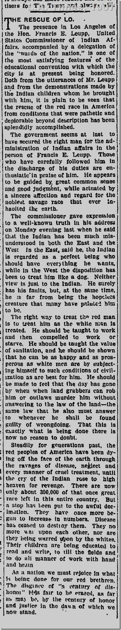 July 10, 1907, Editorial