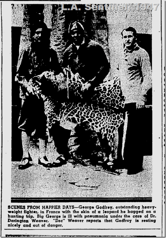 May 15, 1947, George Godfrey