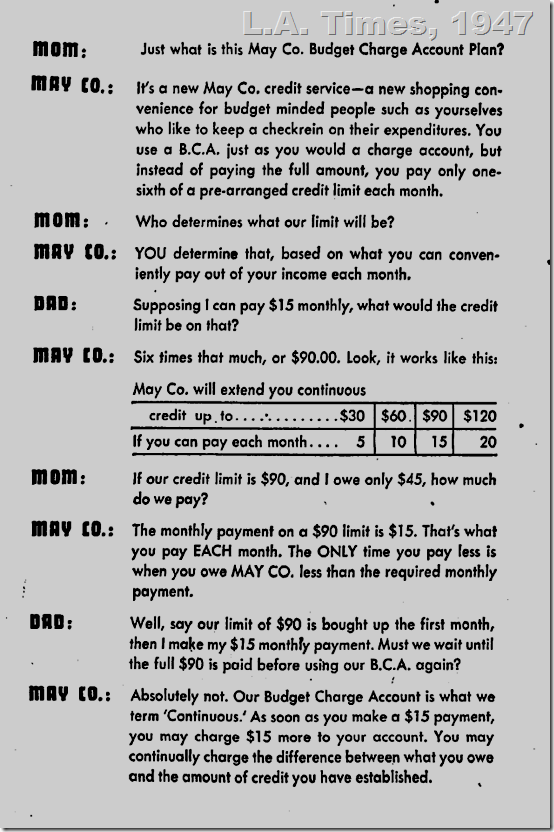 Sept. 7, 1947, May Co. 