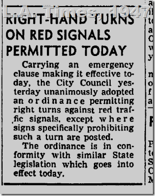 Sept. 19, 1947, Right Turns