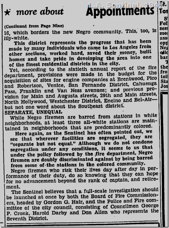 L.A. Sentinel, 1947