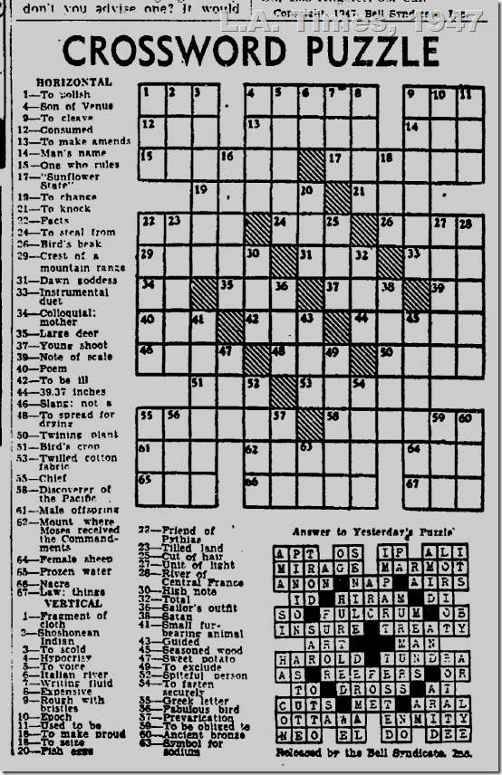 L.A. Times, 1947