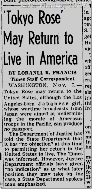 L.A. Times, 1947