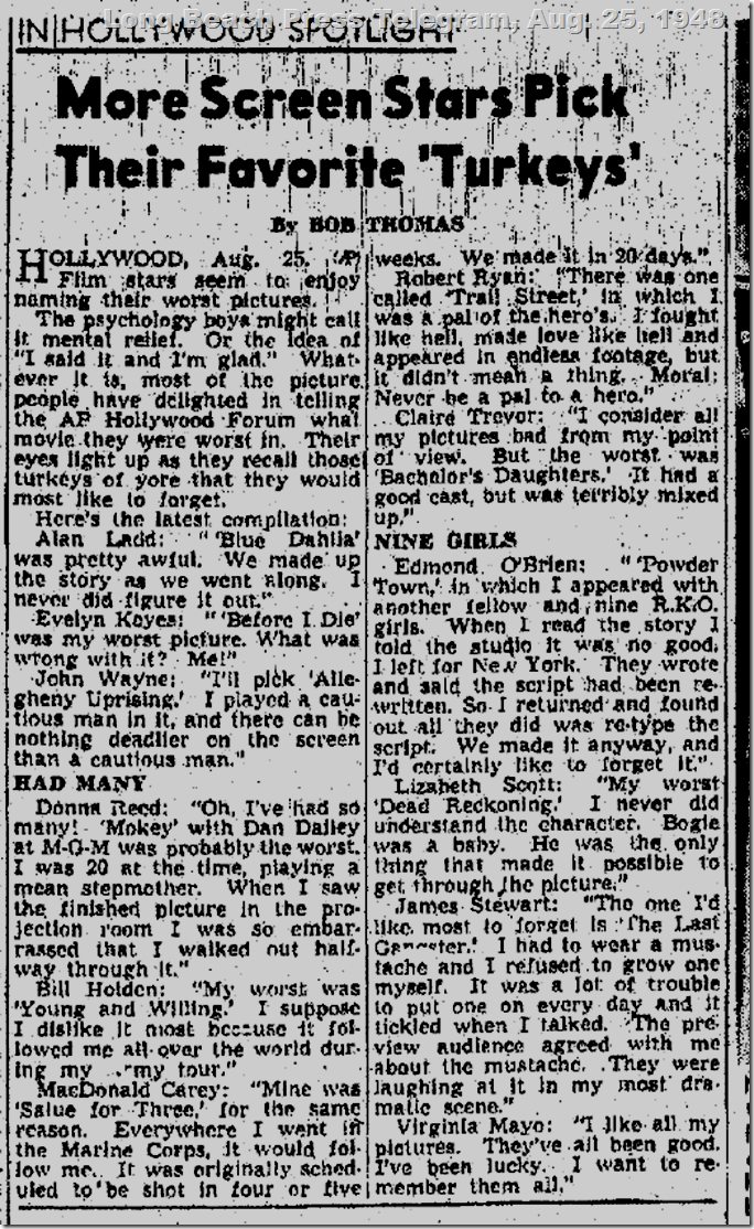 Long Beach Press Telegram, Aug. 25, 1948