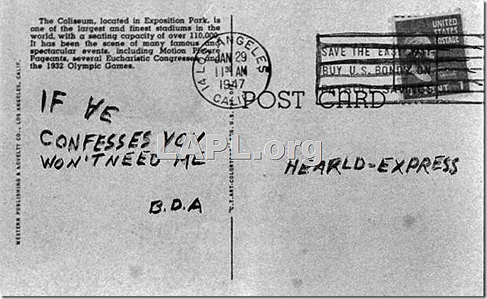 Black_Dahlia_Avenger_ Postcards_LAPL