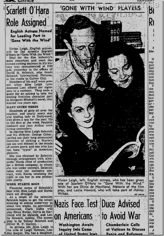 L.A. Times, 1939 L.A. Times, 1939