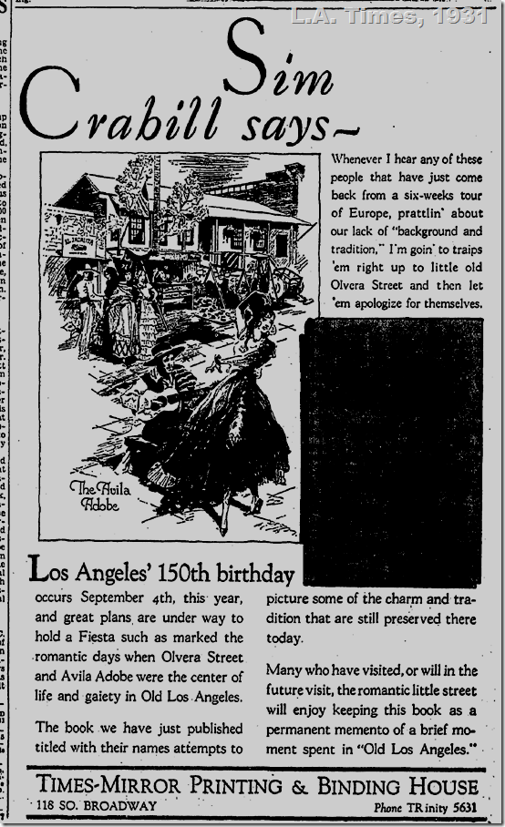 L.A. Times, 1931 L.A. Times, 1931