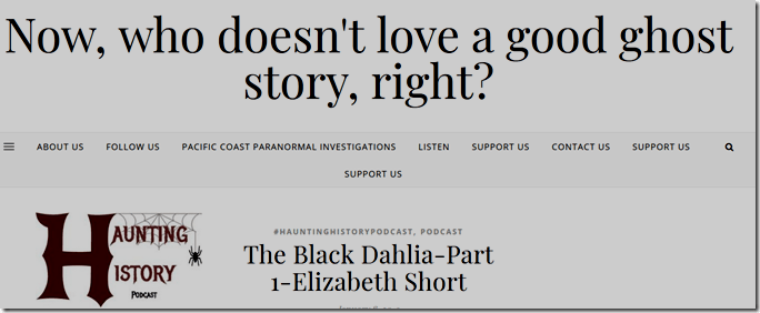 Haunted History Podcast