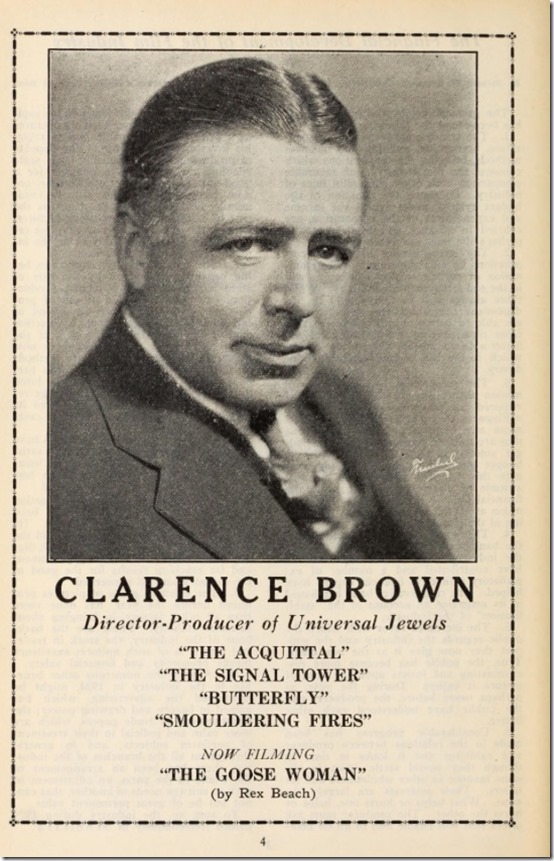 Clarence Brown Film Daily Yr Book 1925 Clarence Brown Film Daily Yr Book 1925