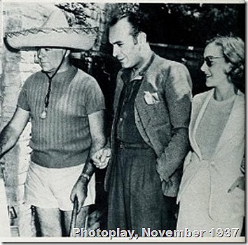 Clarence Brown at a barbecue, Photoplay, November 1937