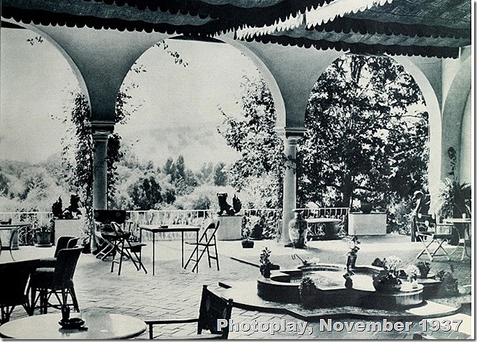 Brown House Patio, Photoplay 1937 Brown House Patio, Photoplay 1937