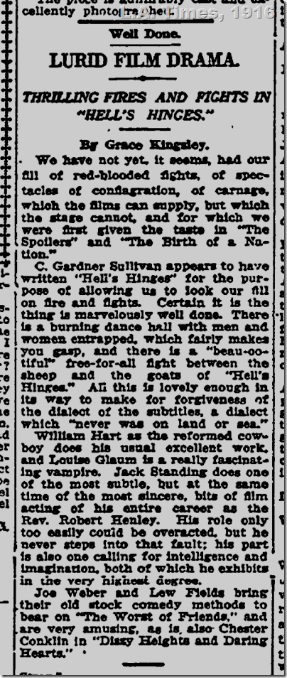 March 6, 1916, L.A. Times, Hell's Hinges