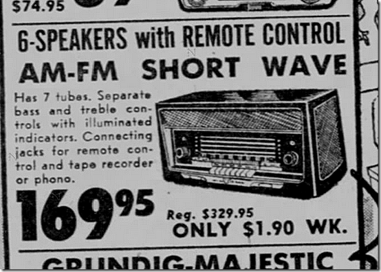 Grundig Majestic, Philadelphia, 1957 Grundig Majestic, Philadelphia, 1957