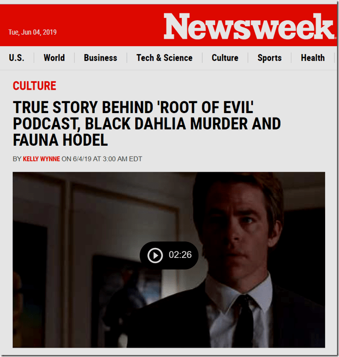 Newsweek Black Dahlia