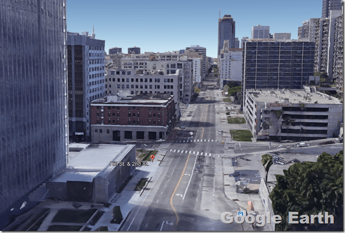 Hill Street and 2nd Street