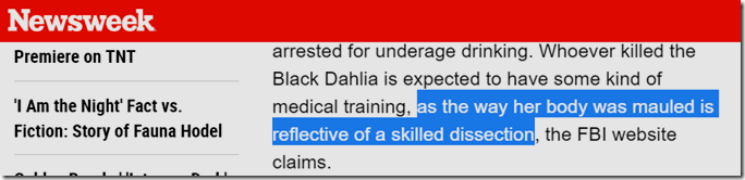 Newsweek Black Dahlia