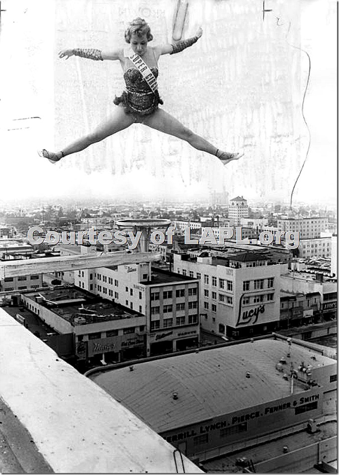 Dancer above the Knickerbocker Hotel 