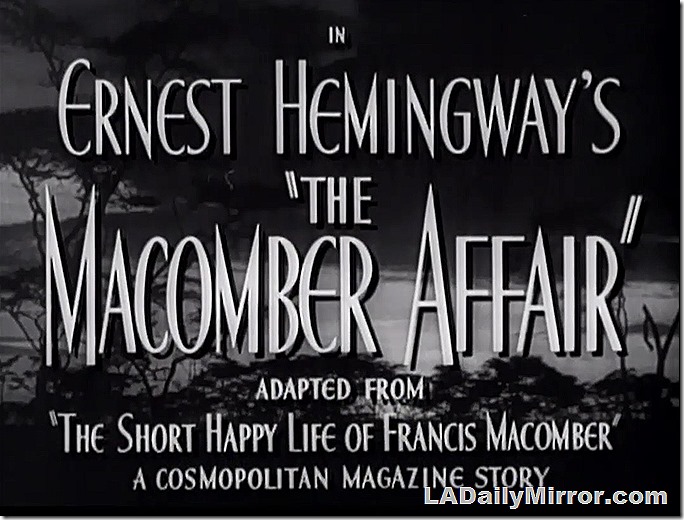 June 13, 2020, Macomber Affair 