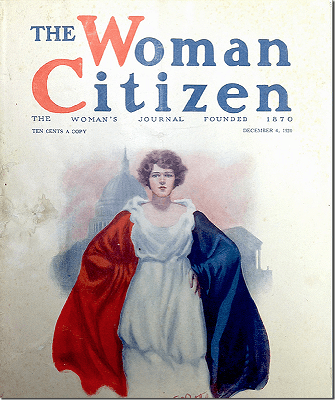 The Woman Citizen Suffrage Cover 1920 Color