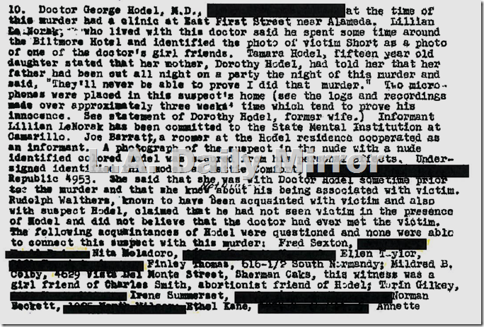 Feb. 20, 1951, final report by District Attorney's Lt. Frank Jemison