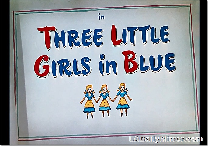 March 27, 2021, Mystery Photo title for Three Little Girls in Blue 
