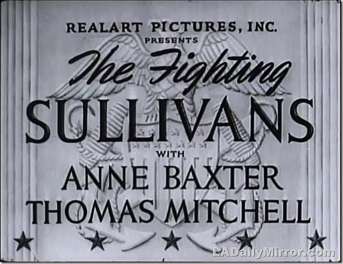 June 5, 2021, Main Title Card of The Fighting Sullivans 