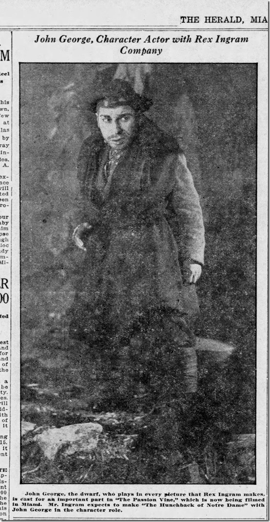 Miami Herald, Sept. 28, 1922, John George