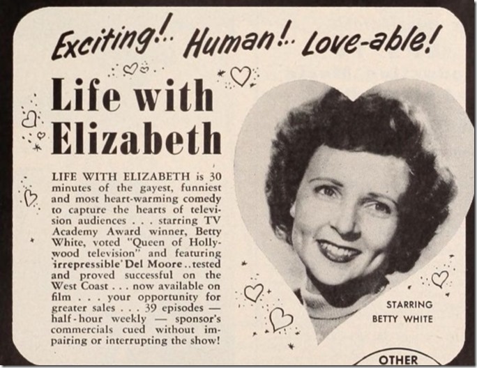 Life With Elizabeth Broadcasting Telecasting 11-9-53