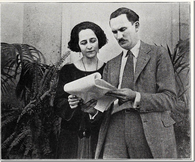 Sada Cowan and writing partner Howard Higgin examine a script